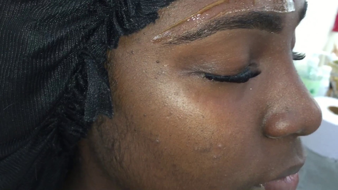 Eyebrow waxing at beyond nails YouTube