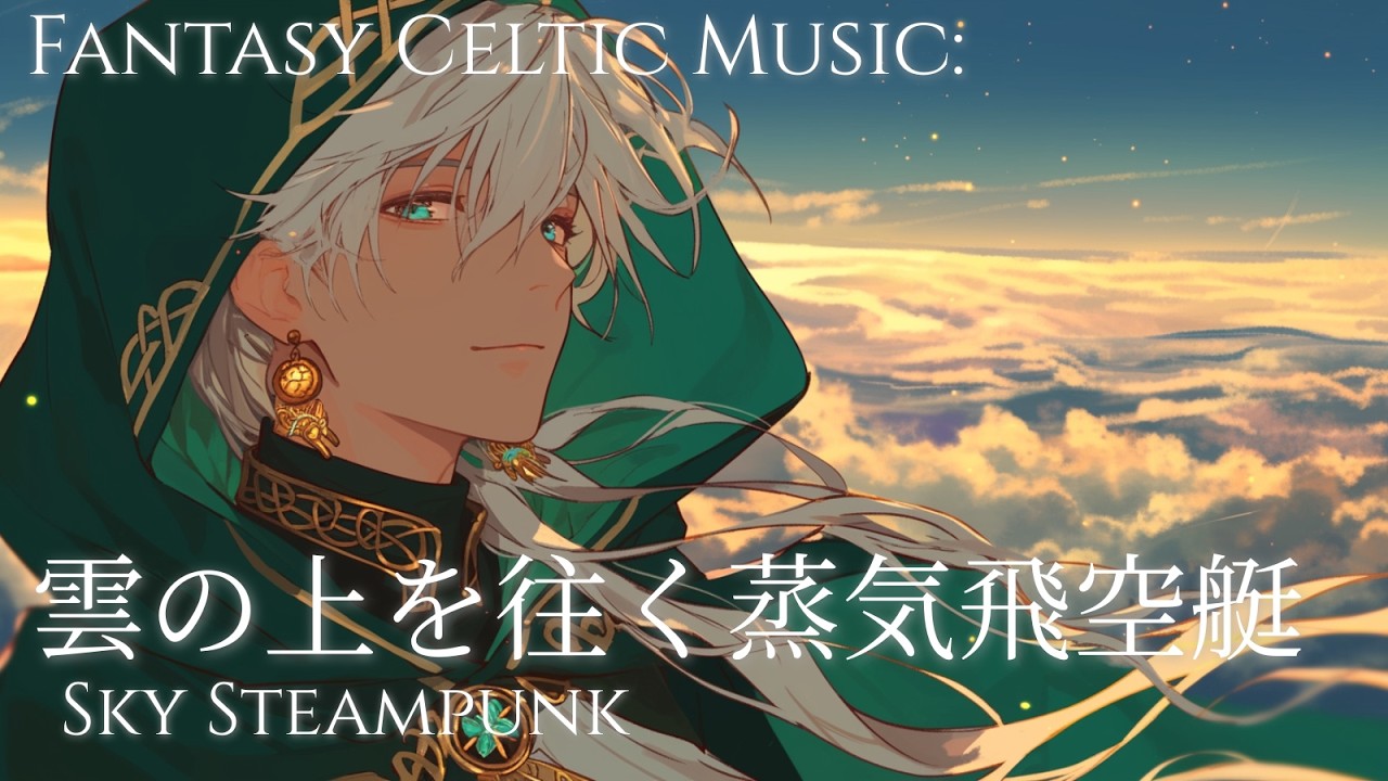 異世界ケルト音楽】雲の上を往く蒸気飛空艇 — Celtic Fantasy BGM for