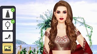 Modern Saree - Indian Fashion Stylist - Permainan Fashion Show Game screenshot 3