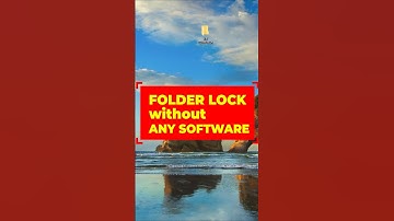 Folder lock🔥without application in just 5 sec😲 #shorts #folderlock #windowstutorials