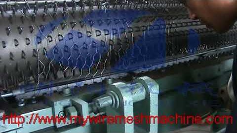 Production process of reverse twisted hexagonal wire mesh machine 05