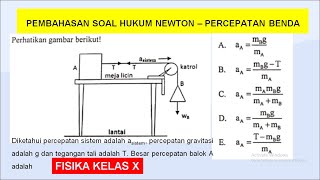 Pembahasan soal un fisika 2019 no 3 - dinamika partikel