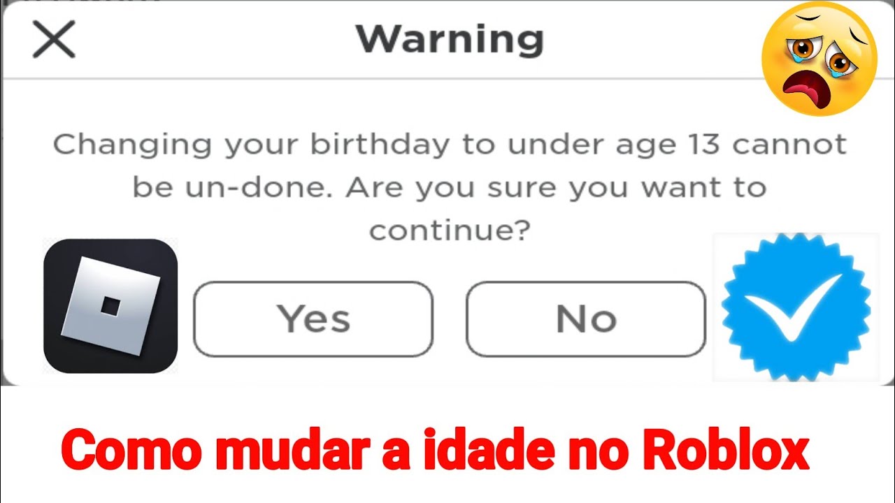 Como mudar seu aniversário se for menor de 13 anos no Roblox (2022)