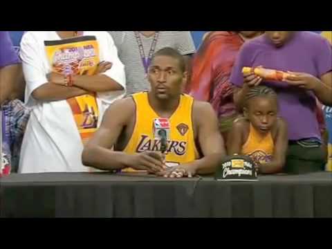 Lakers Ron Artest Post Game 7 Interview 2010 Championship