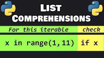 Learn Python LIST COMPREHENSIONS in 10 minutes! 📃