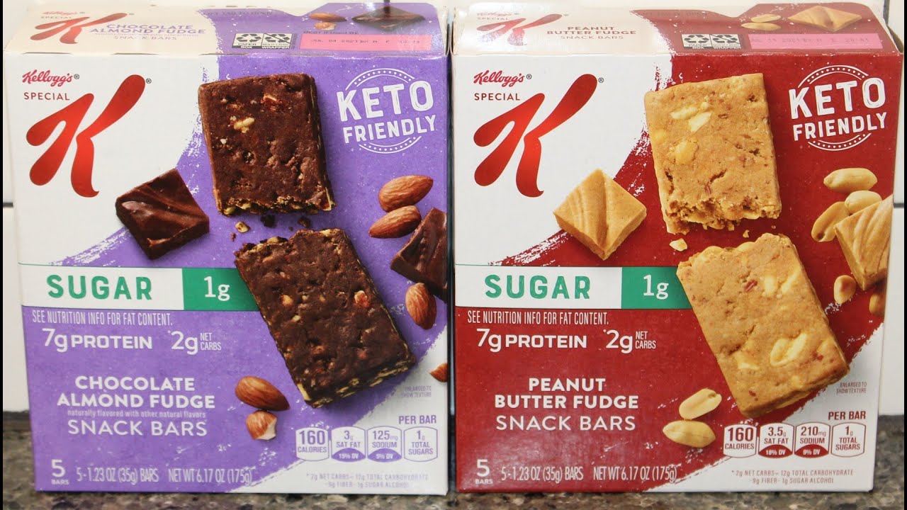 Kellogg’s Special K KETO Friendly Snack Bars Chocolate Almond Fudge