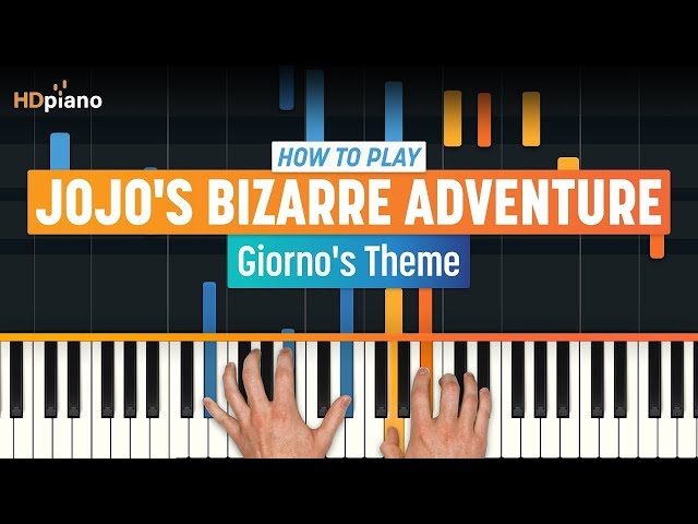 How to Play Giorno's Theme (JoJo's Bizarre Adventure) | HDpiano Piano Tutorial class=