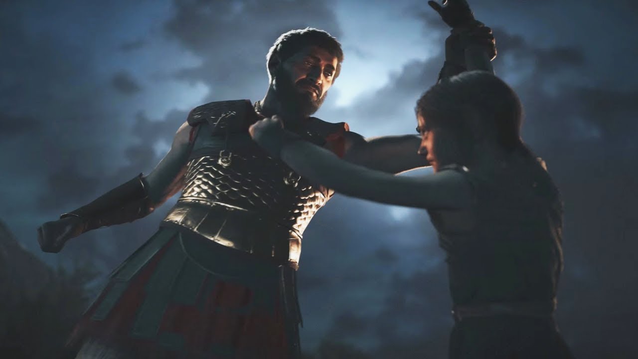 Assassin's Creed Odyssey - Nikolaos Sacrifices Young Alexios And Kassandra  - YouTube