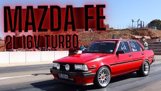 Mazda FE 16v TURBO SWAPPED Toyota Corolla *570wkw MONSTER*