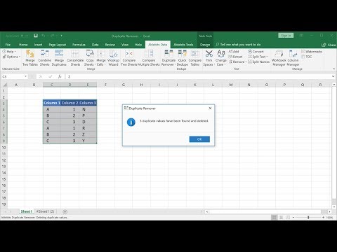 Find And Remove Duplicate Rows In Excel