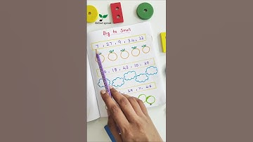 Ukg maths worksheet - ascending and descending order #ukgmaths #mathsworksheet #diy