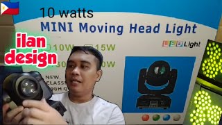 Mini moving heads 10-watts unbox & demo w/shoutout |nja features