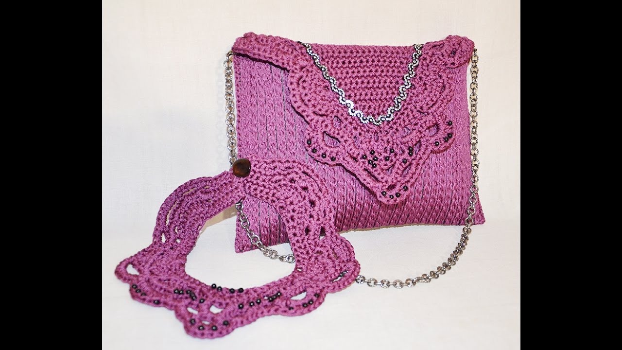 Pochette Claire uncinetto | Cordoncino Swan - YouTube