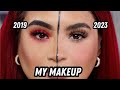 My makeup 2019 versus 2023