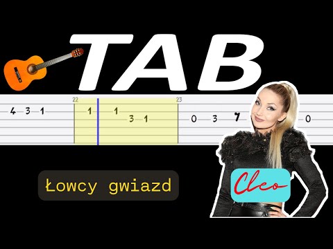 🎸 Łowcy Gwiazd (Cleo) - melodia TAB (gitara) 🎵 TABY I NUTY W OPISIE 🎼