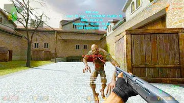 Counter Strike Source - Zombie Mod Online Gameplay on de_cbble Map
