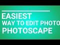 How to edit photo very easy photoscape