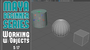 Maya Beginner Tutorial Series 5/17: Geometry Modeling Basics and How to Work With Polygon Objects