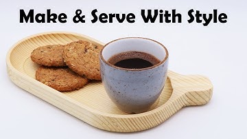 Wooden Tray For Coffee Serving - DIY on CNC