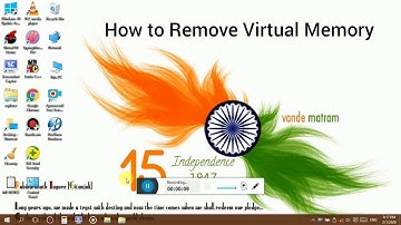 How to remove and add  virtual memory or RAM at windows 10