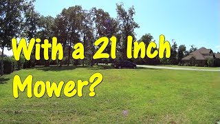 4 X Speed Grass Cutting an Acre Lot with my Honda HRX Lawn Mower