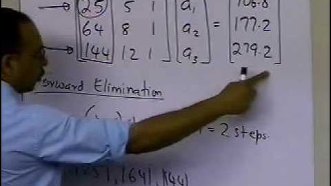 Chapter 04.06: Lesson: Gauss Elimination with Partial Pivoting: Example: Pt 1/3 Forward Elimination