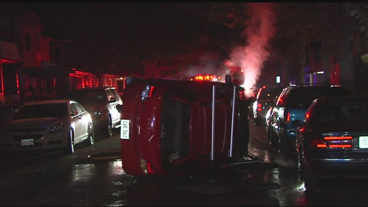 Car fire on Hall Street in Springfield