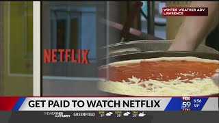 Get paid to watch Netflix