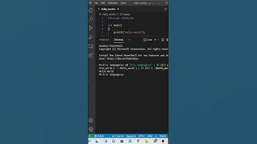 Python Vs c Hello World Program