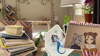 Sketchbook tour |جوله في رسماتي القديمه والجديده