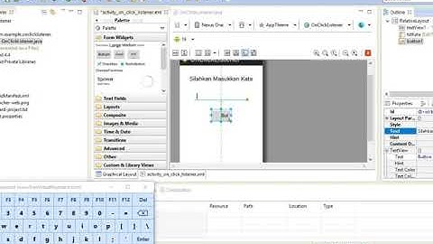 Membuat On Click Listener & Menghitung Luas Segitiga dengan Eclipse