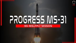 LIFTOFF! Progress MS-31 ISS Cargo Launch from Baikonur Cosmodrome, Kazakhstan