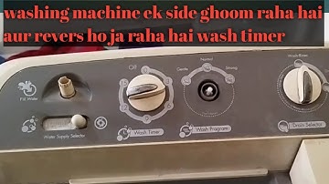 LG washing machine wash timer is automatically reversing after turning