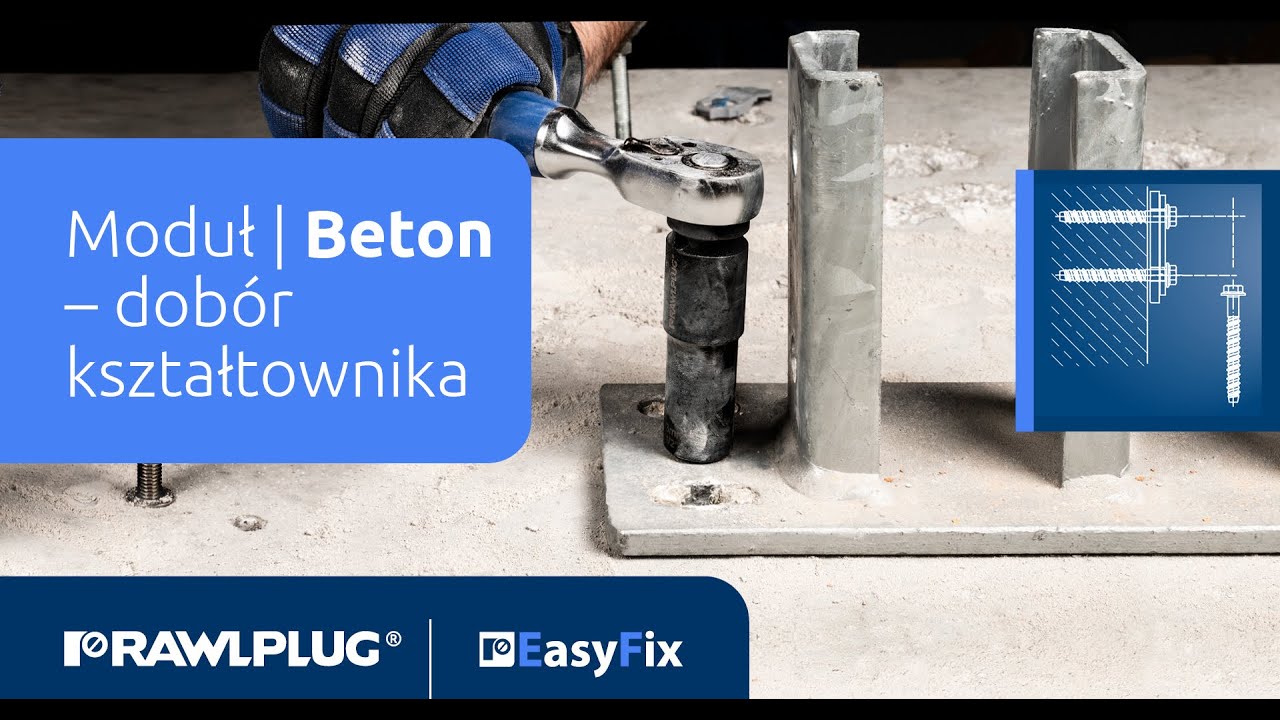 EASYFIX | Moduł Beton - dobór kształtownika
