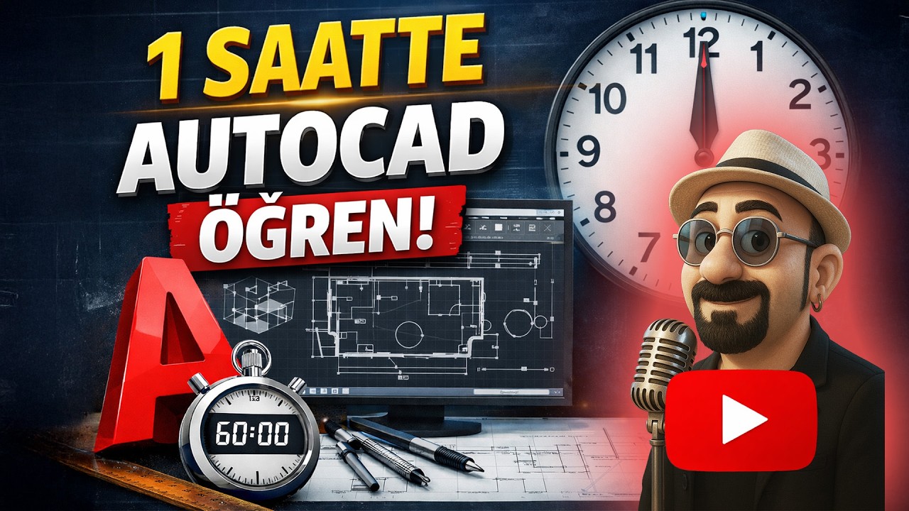 Bir Saatte AutoCAD Çizim Araçları