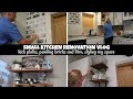 SMALL KITCHEN RENOVATION VLOG / KICK PLATES, PAINTING BRICKS AND TRIM, STYLING MY SPACE