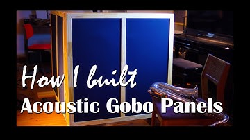 How I built Acoustic Gobo Panels step by step