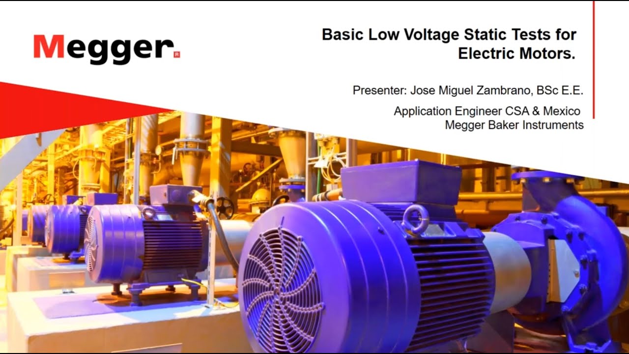 Basic Low voltage motor testing - YouTube