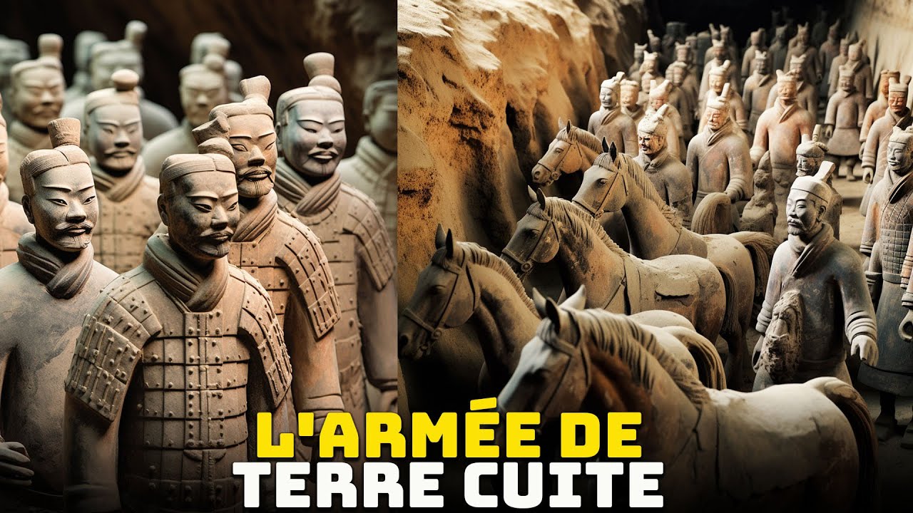 Armée De Terre Cuite Dans Le Mausolée De Premier Qin Emperor Dans Xian