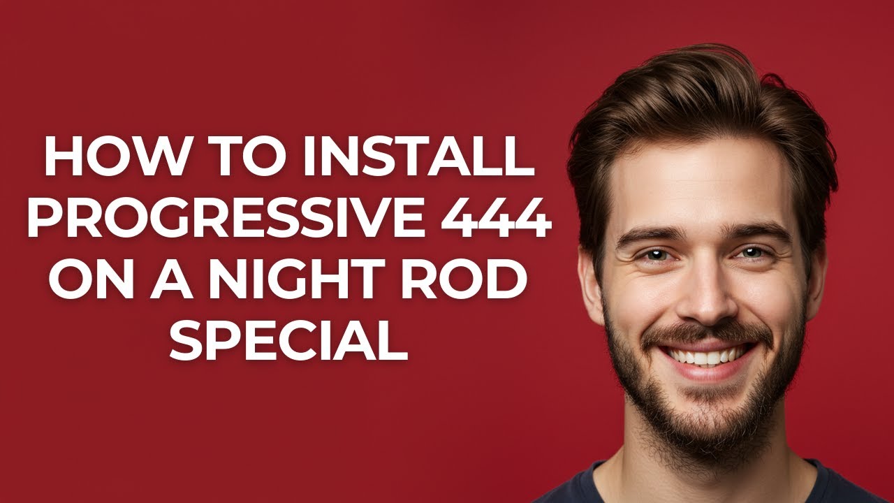 How to Install Progressive 444 on a Night Rod Special - GUIDE! - YouTube