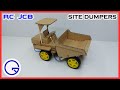 How to make RC JCB Site Dumper from Cardboard