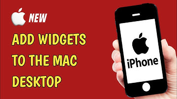 How to add widgets to the Mac desktop (EASY)