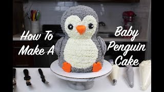 How To Make a Baby Penguin Cake | CHELSWEETS
