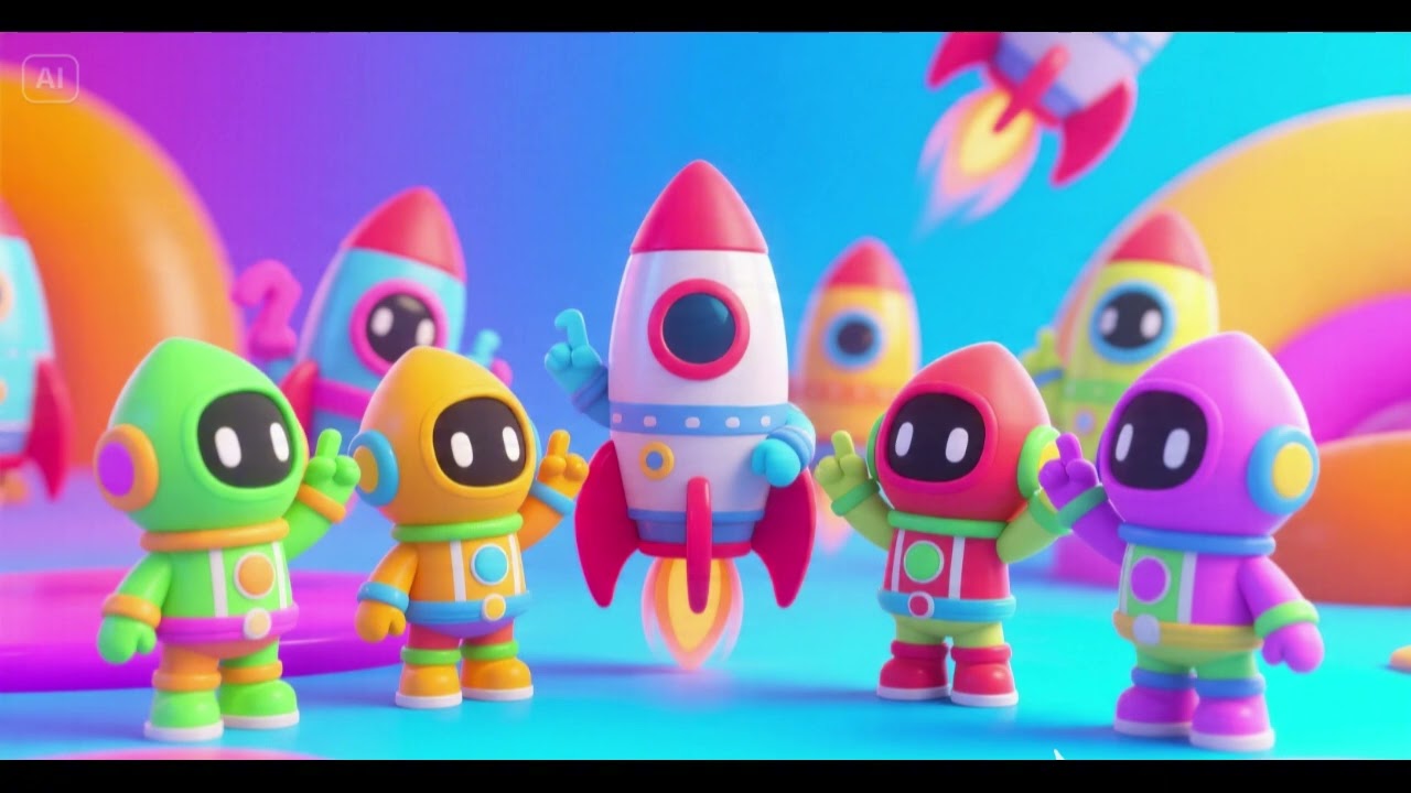 Count the Little Rockets Together Nursery Rhymes Kids Songs - YouTube