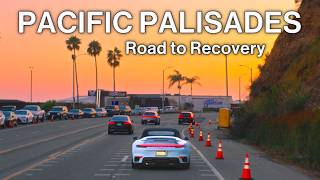 Driving Los Angeles At Sunset Pch Pacific Palisades Road To Recovery