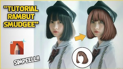 Tutorial Membuat Rambut Smudge Art "Sketchbook pro"