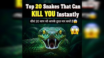 “Top 20 Snakes That Can Kill You Instantly 😱 | English & Hindi Info”