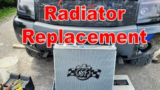 Nissan Titan Radiator Replacement CSF Upgrade Nissan Titan Radiator Replacement CSF Upgrade