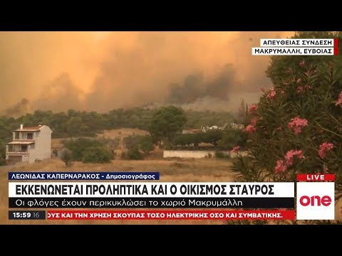 Μάχη με τις φλόγες στην Εύβοια: Εκκενώνεται και ο οικισμός Σταυρός