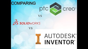 Comparing PTC Creo Vs Dassault Solidworks Vs Autodesk Inventor.